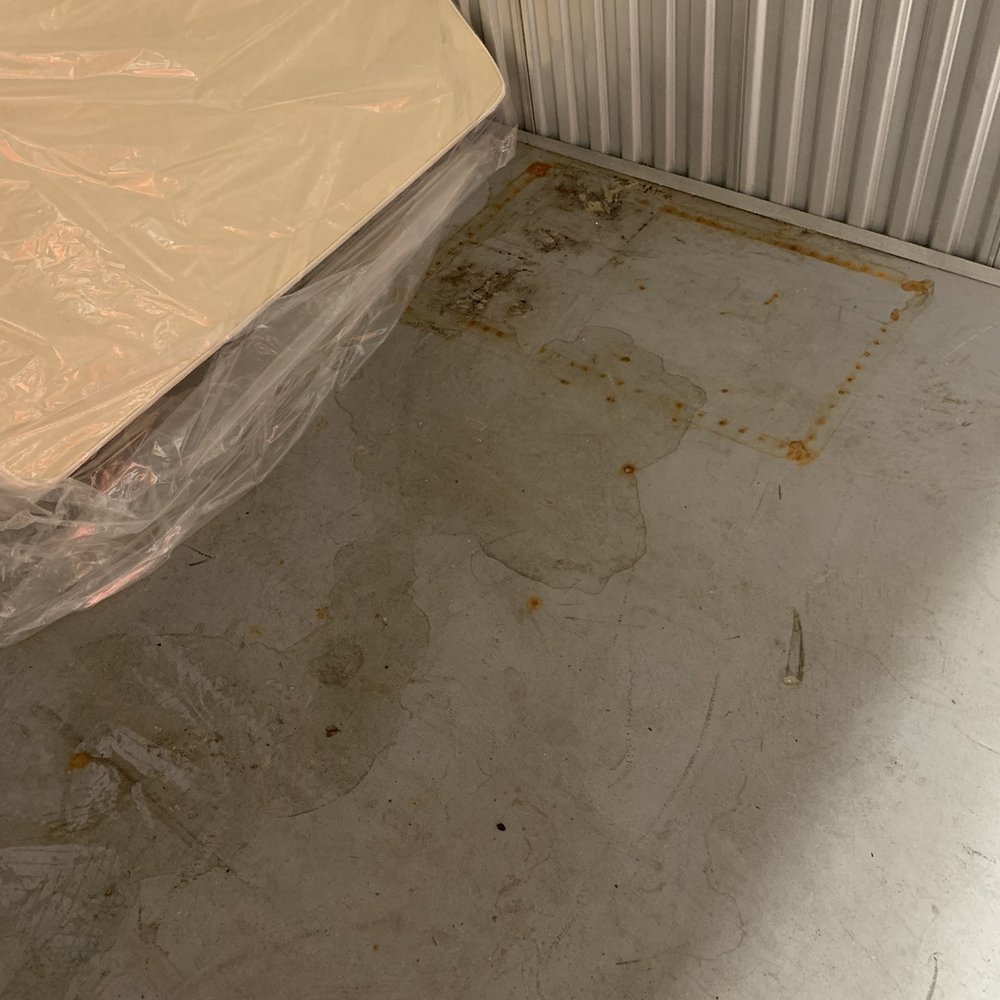 Water stains from roof leak Water stains from roof leak