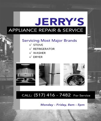 JERRY’S APPLIANCE REPAIR - Updated December 2024 - Jackson, Michigan