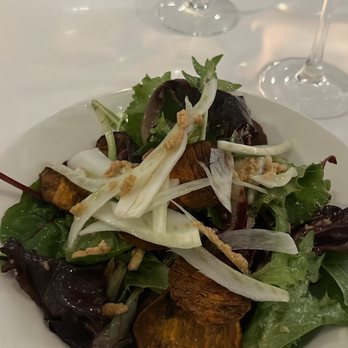 Dolce Amici - sweet potato and fennel salad with spicy cashew dressing - Gelato Near Me - Norway, Maine