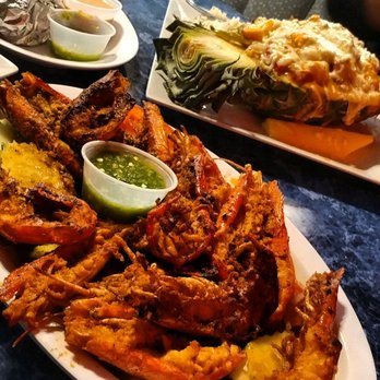 Las Islas Marias Mariscos - Langostinas and pina rellena - Seafood Near Me - Victorville, California