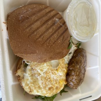 Main Road Biscuit - The Breakfast Sandwich, just ok. The cheesy grits were delicious. - Breakfast & Brunch Near Me - Jamesport, New York Main Road Biscuit - The Breakfast Sandwich, just ok. The cheesy grits were delicious. - Breakfast & Brunch Near Me - Jamesport, New York