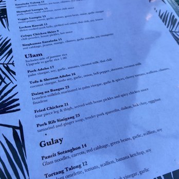 FOB Kitchen - Dinner Menu (March 2022) - Filipino Near Me - Oakland, California