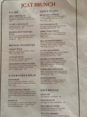 Menu photo 2 Jericho Cafe & Tavern Jericho, VT