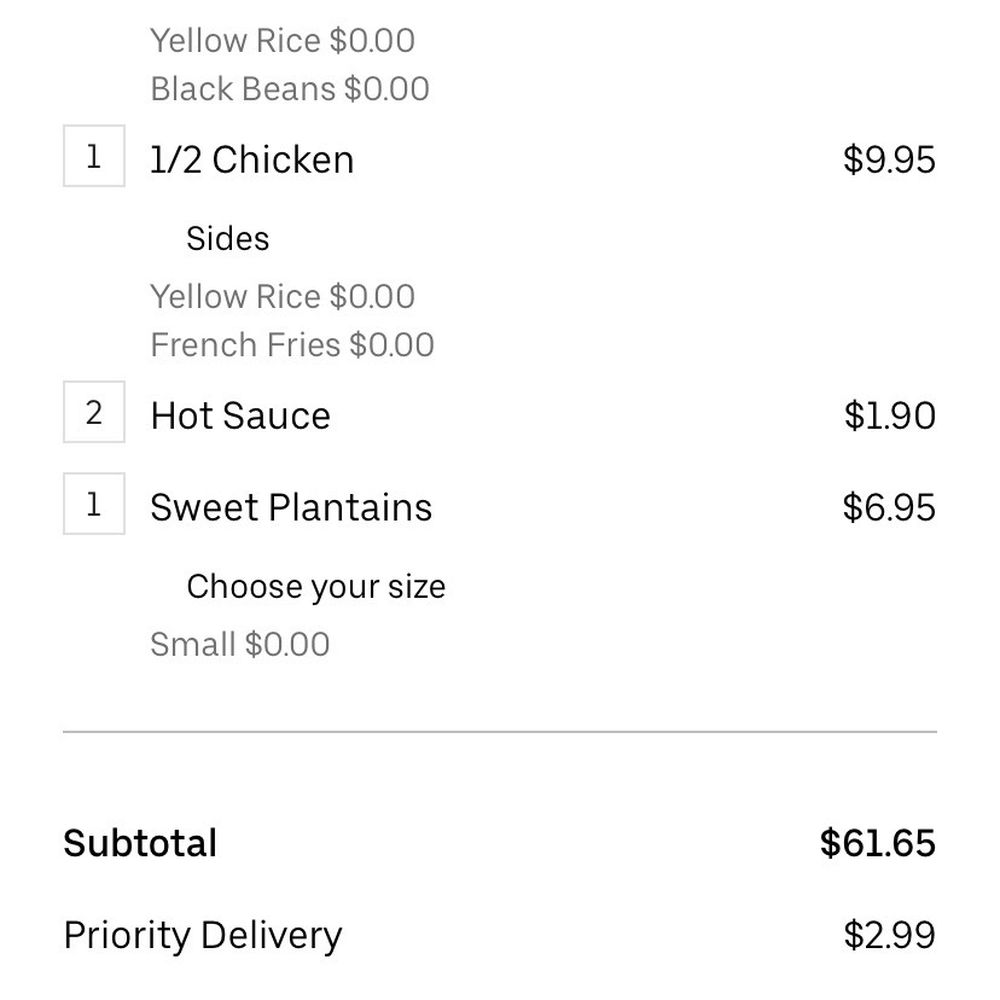 Route 22 Bbq - Uber Eats (breakdown of receipt) - Barbeque Near Me - Union, New Jersey Route 22 Bbq - Uber Eats (breakdown of receipt) - Barbeque Near Me - Union, New Jersey