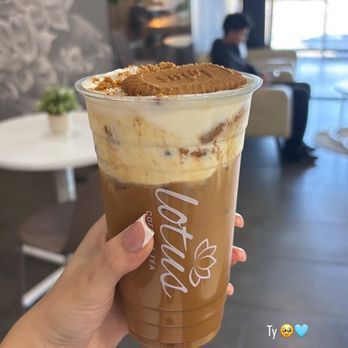 Lotus Coffee & Tea - Cookie butter - Bubble Tea Near Me - Carson, California Lotus Coffee & Tea - Cookie butter - Bubble Tea Near Me - Carson, California