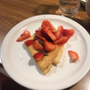 Denny's - New Banana Chocolate Hazelnut Crepe- strawberry substitute - American Near Me - Buena Park, California