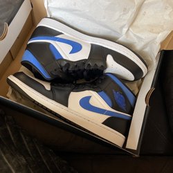 Air Jordan 1 MID  White/racer blue-black