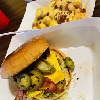 Kenny's Burgers - Double Cheeseburger, chili cheese tots. - Burgers Near Me - San Antonio, Texas Kenny's Burgers - Double Cheeseburger, chili cheese tots. - Burgers Near Me - San Antonio, Texas