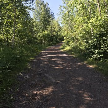 Split Rock Lighthouse State Park - The hill up to the larger number campsites - Parks Near Me - Two Harbors, Minnesota