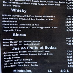 La Laurendière - Menu