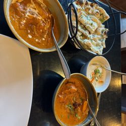 Mumbai Delight - Raita, Naan and two different dishes (paneer butter masala and Mumbai ka murga)