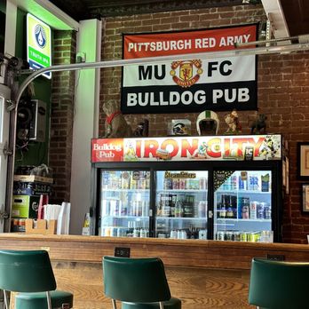 Bulldog Pub - a bar with two green chairs - Pubs Near Me - Pittsburgh, Pennsylvania Bulldog Pub - a bar with two green chairs - Pubs Near Me - Pittsburgh, Pennsylvania