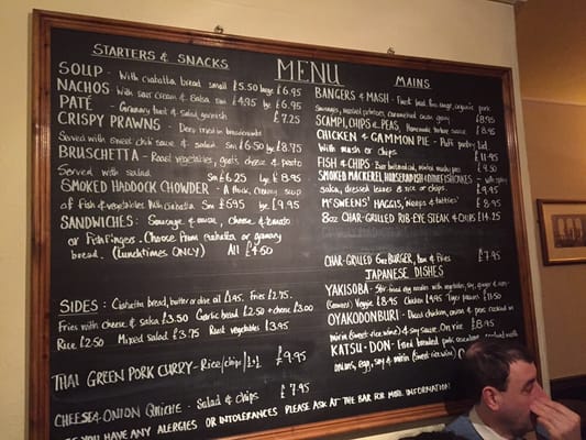 Menu photo 1 The Watermans Arms London, XGL