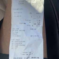 Home Boys Shell - Receipt