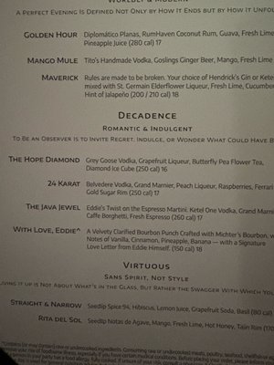 Menu photo 2 Eddie V's Prime Seafood Scottsdale, AZ