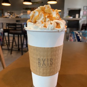 Axis Coffee Bar & Eatery - Carmel Latte - Coffee & Tea Near Me - Madera, California Axis Coffee Bar & Eatery - Carmel Latte - Coffee & Tea Near Me - Madera, California