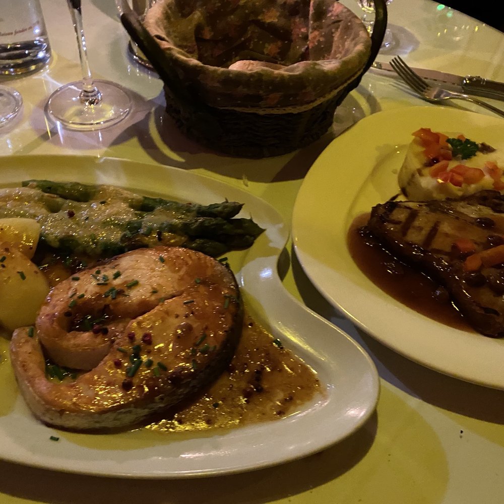 Salmon and veal Salmon and veal