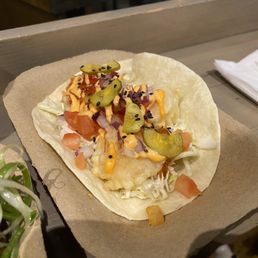 Busan Shrimp taco Busan Shrimp taco