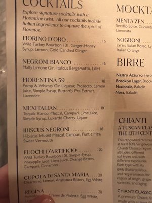 Menu photo 4 Bar Fiorentino New York, NY Menu photo 4 Bar Fiorentino New York, NY