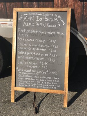 Menu photo 2 K & N Barbeque Charlotte, NC