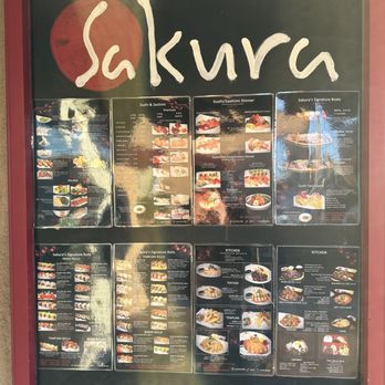 Sakura Sushi and Grill - Sakura. Menu outside front door. - Japanese Near Me - Albuquerque, New Mexico Sakura Sushi and Grill - Sakura. Menu outside front door. - Japanese Near Me - Albuquerque, New Mexico