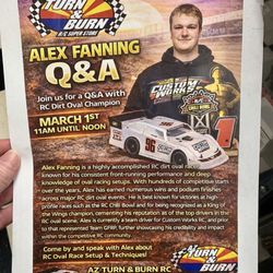 AZ Turn and Burn RC - Alex Fanning Q&A flyer