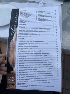 Menu photo 2 Le Vieux Four Mont-Tremblant, QC