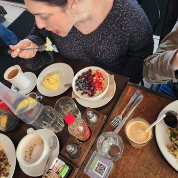 Blu Jam Cafe - Porridge with scrambled eggs - Breakfast & Brunch Near Me - Sherman Oaks, California