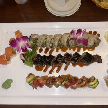 Asahi Sushi - Sushi rolls: King salmon, spider, tiger, and berry good - Sushi Bars Near Me - Clinton Township, Michigan