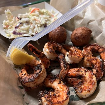Our Deck Down Under - Blackened shrimp basket - Seafood Near Me - Port Orange, Florida