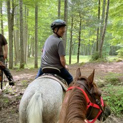 Arrowmont Stables & Cabins - On the mountain trail.