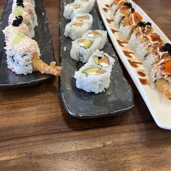 Gohan - Carburetor, Brooklyn and Crouching Tiger rolls. The Crouching Tiger was the favorite of these. - Japanese Near Me - Petaluma, California