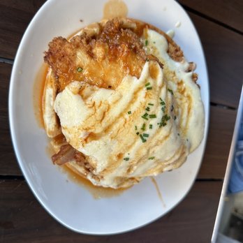 Mom's Kitchen & Bar - Chicken & Bacon Waffle - Bars Near Me - Astoria, New York Mom's Kitchen & Bar - Chicken & Bacon Waffle - Bars Near Me - Astoria, New York