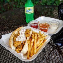 Ranch Town Liquor - Catfish Po Boy  IG @thelittlebigsandwich