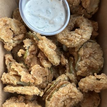 Substance Diner - Crispy fried pickles and homemade ranch - Vegan Near Me - Tucson, Arizona