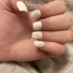 Lovely Nail - After shower had my nails done at 11:00 photo taken at 7:00
