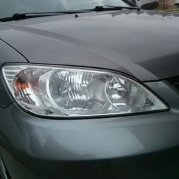 I don't have a before photo, but it was really bad before I got it restored at Sam's Headlight Restoration! Looks great. I don't have a before photo, but it was really bad before I got it restored at Sam's Headlight Restoration! Looks great.