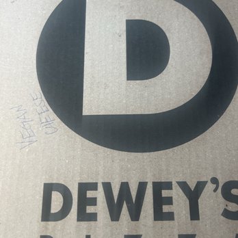 Dewey's Pizza - U-City - Empty pizza box, because it was so delicious, we forgot to take an actual photo of the pizza in the box. - Pizza Near Me - University City, Missouri