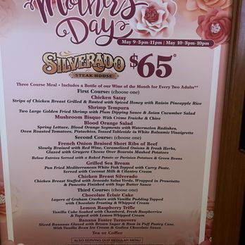 Silverado Steak House - limited menu - Steakhouses Near Me - Las Vegas, Nevada