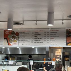 BIBIBOP Asian Grill - Well, that's a picture of the menu, but it's hard to read