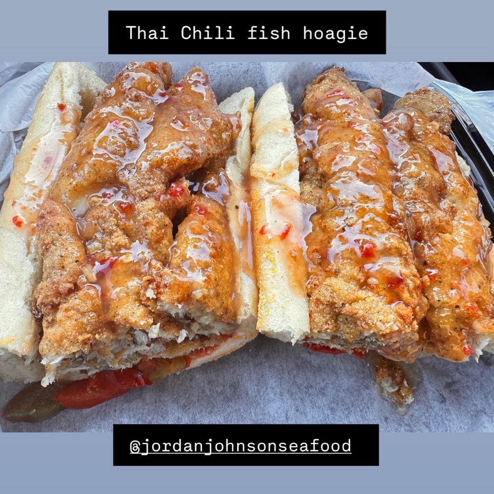 Thai Chili fish hoagie