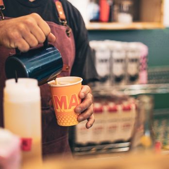 Mañana Venice - Eli making oat milk Chaga latte for ya boy - Coffee & Tea Near Me - Los Angeles, California Mañana Venice - Eli making oat milk Chaga latte for ya boy - Coffee & Tea Near Me - Los Angeles, California