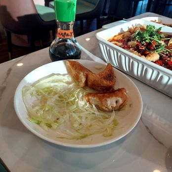 Tasty Szechuan - Potstickers and hot boiled fish filet - Noodles Near Me - Concord, California