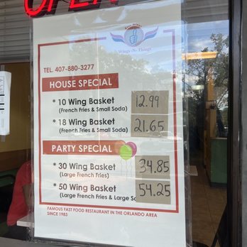 Wings-N-Things - Current as of 9-4-2022 - Chicken Wings Near Me - Apopka, Florida Wings-N-Things - Current as of 9-4-2022 - Chicken Wings Near Me - Apopka, Florida