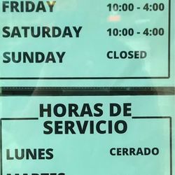 Cesar Chavez Library - Library open hours of the week.