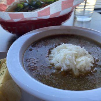 Cajju Seafood and Grill - Gumbo (cup) -- 5/5, get it if they have it bc they do sell out! - Seafood Near Me - Katy, Texas