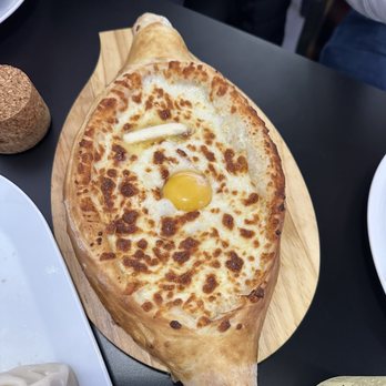 Sakartvelo - "Adjaruli" Khachapuri - Georgian Near Me - Philadelphia, Pennsylvania Sakartvelo - "Adjaruli" Khachapuri - Georgian Near Me - Philadelphia, Pennsylvania