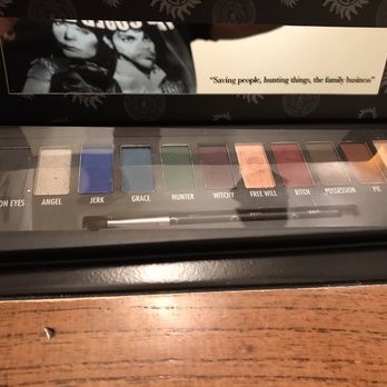 Hot Topic - Inside the Supernatural eye shadow palette. These names tho! lol - Accessories Near Me - Des Peres, Missouri