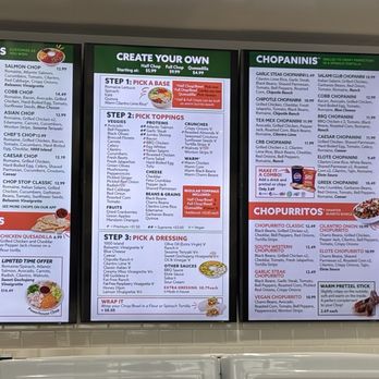 Chop Stop - Menu - Salad Near Me - Reno, Nevada Chop Stop - Menu - Salad Near Me - Reno, Nevada