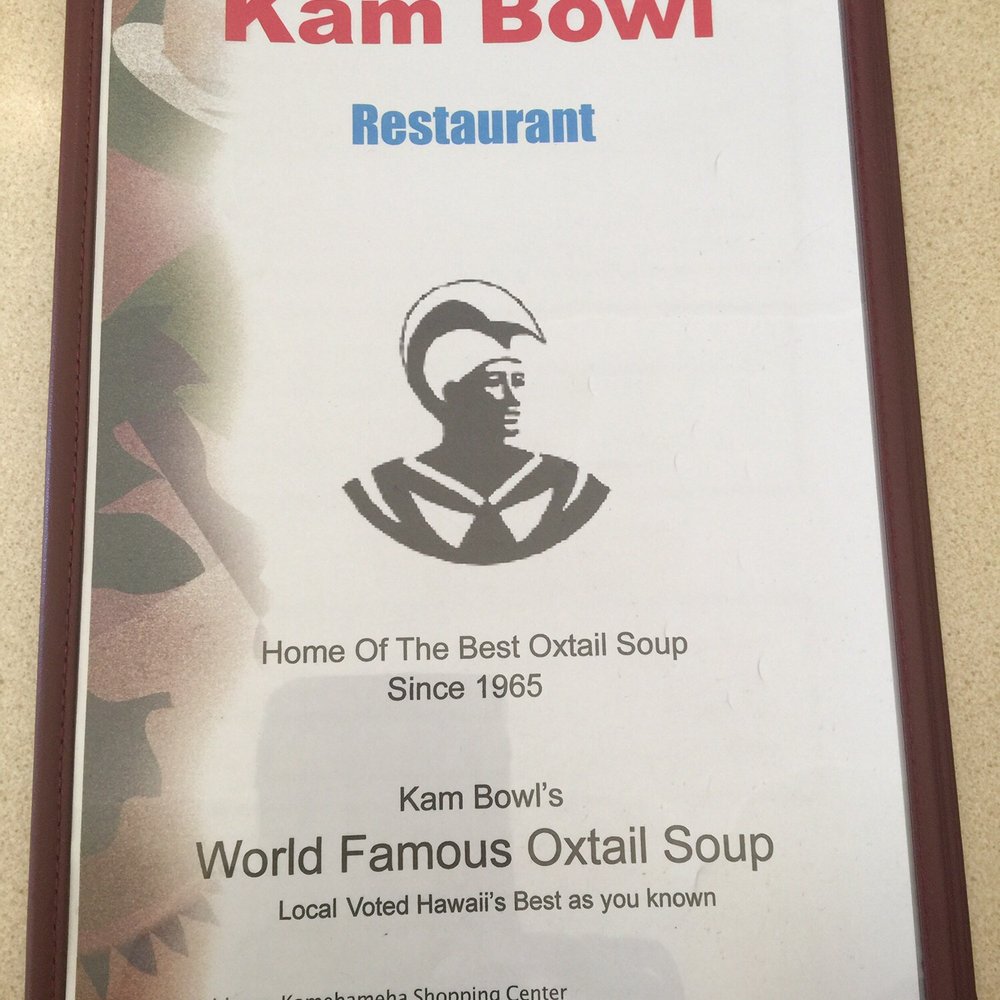 Kam Bowl - menu - Diners Near Me - Honolulu, Hawaii Kam Bowl - menu - Diners Near Me - Honolulu, Hawaii